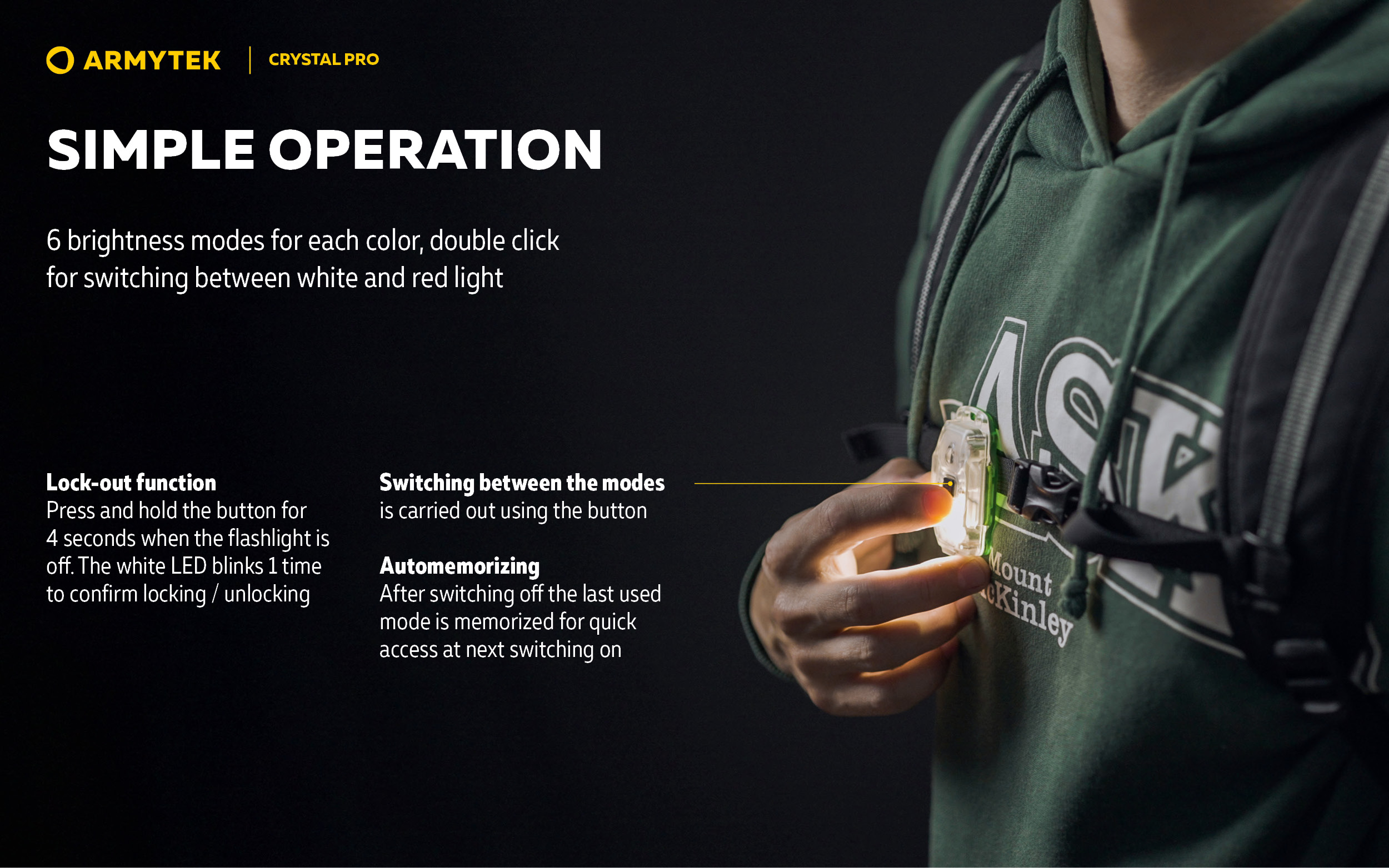 Armytek Crystal Pro Grey- Everyday Carry Light | Armytek.com